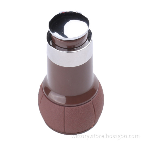 Piston top with leather grain smart car charger